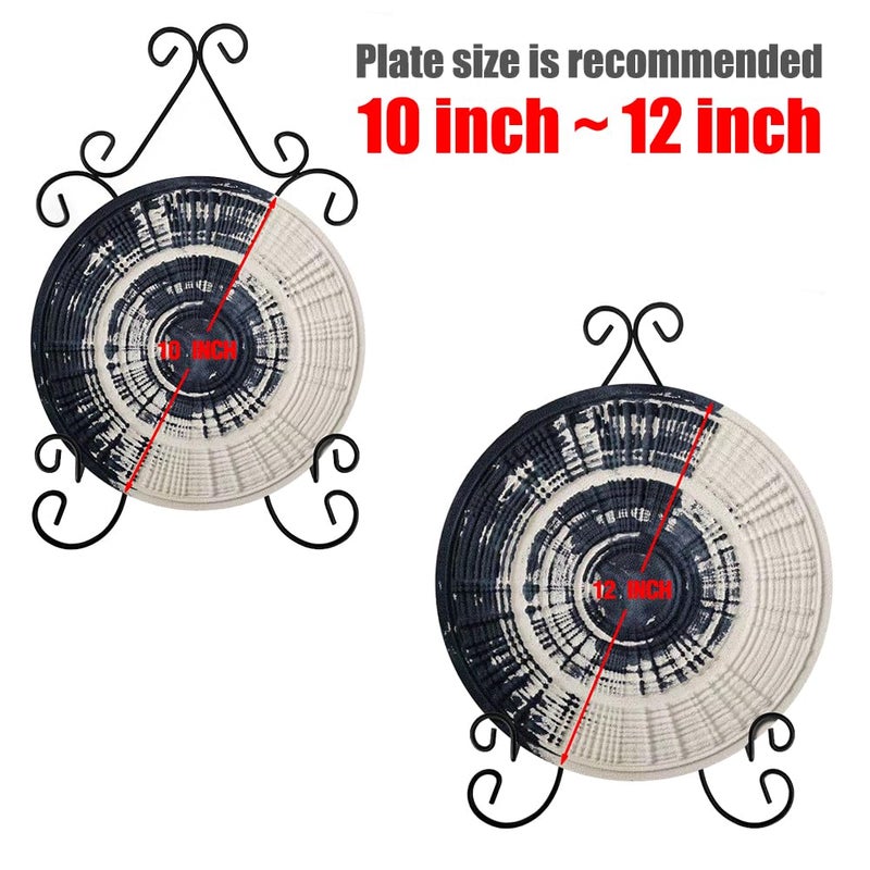 YY YEARCHY Plate Stand Holder for Wall Hanging Display Rack Metal Shelf Brackets Easel Photo Holder Books Bo - Image 3